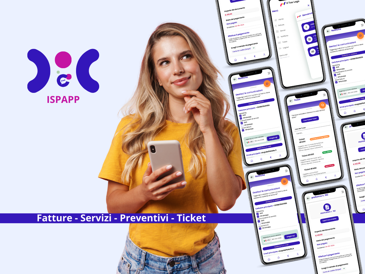 Schermata app lato cliente