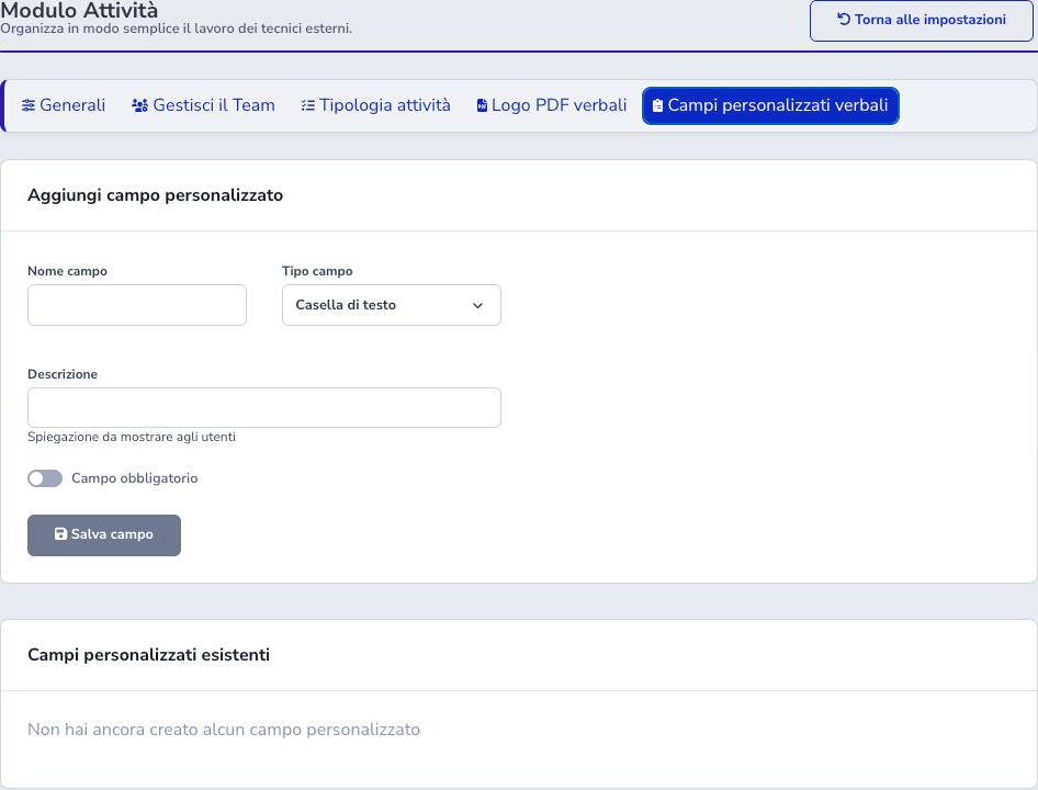 Report custom fields