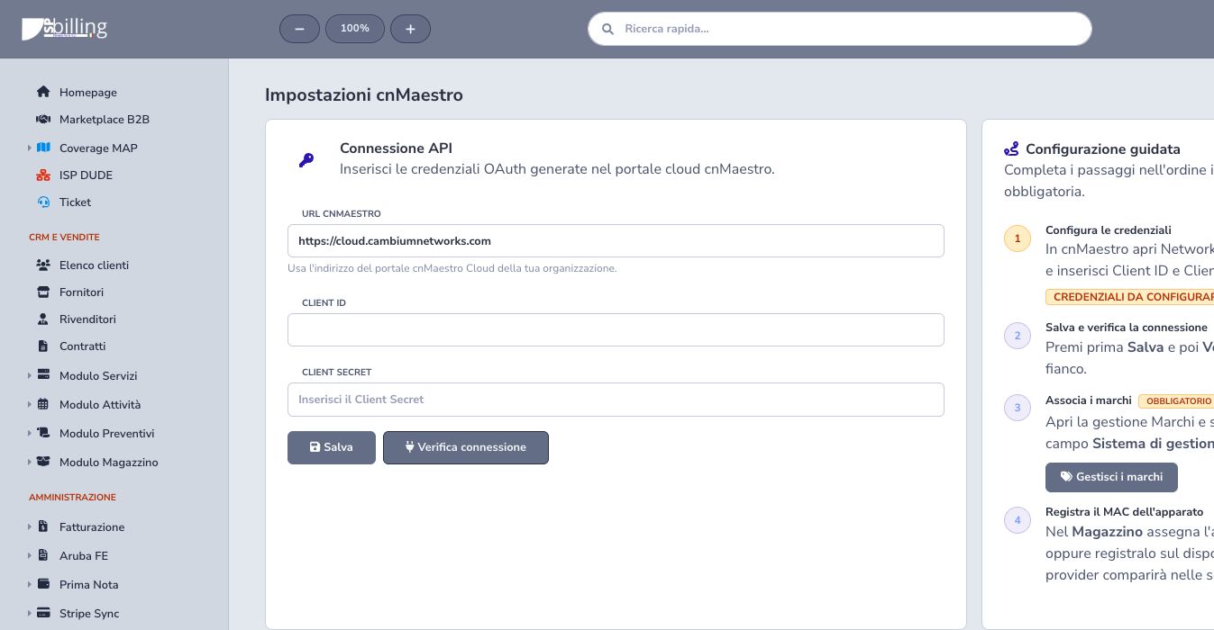 Cambium cnMaestro settings