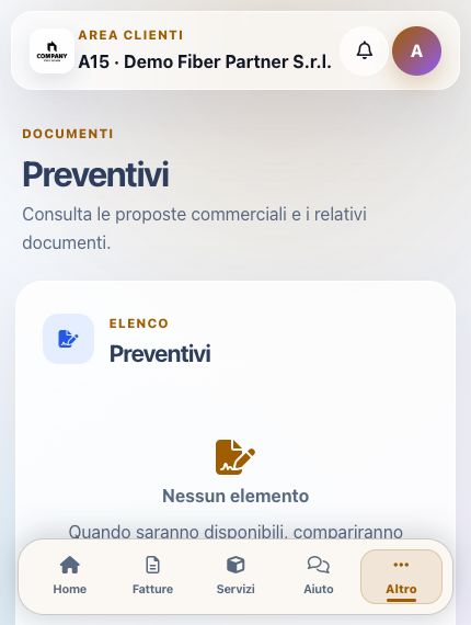 Preventivi in ISP App