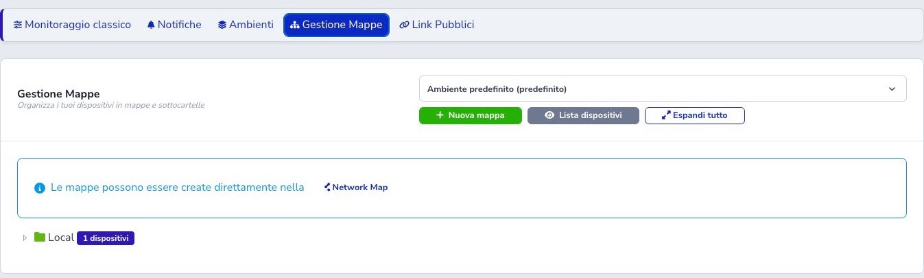 Gestione Mappe ISP Dude