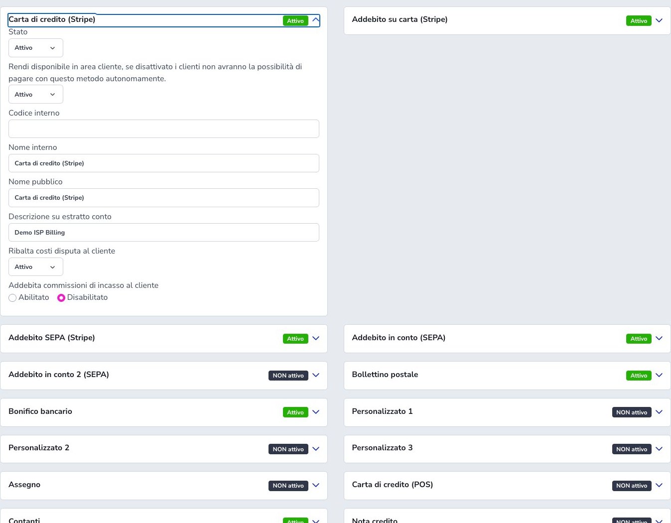 Stripe card gateway