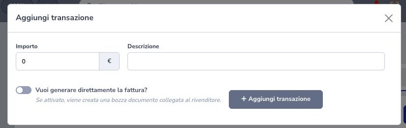 Nuova transazione di plafond
