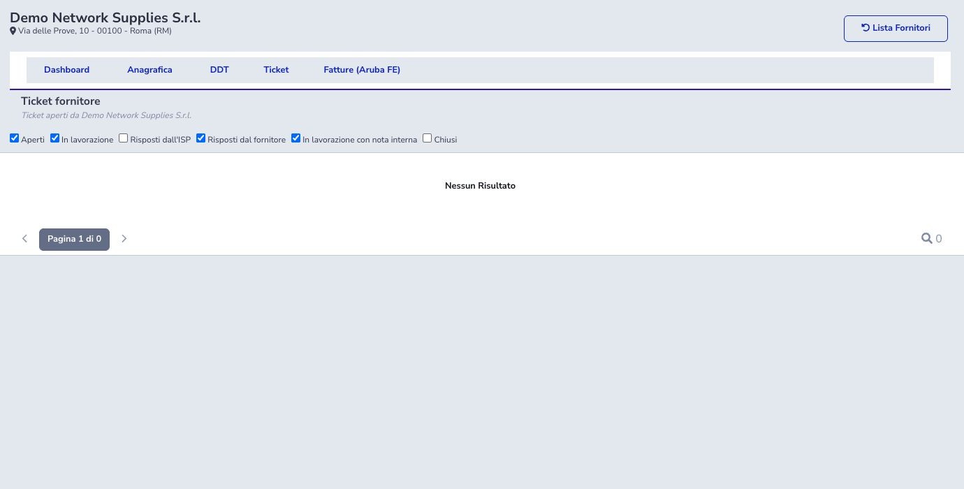 Supplier tickets and state filters