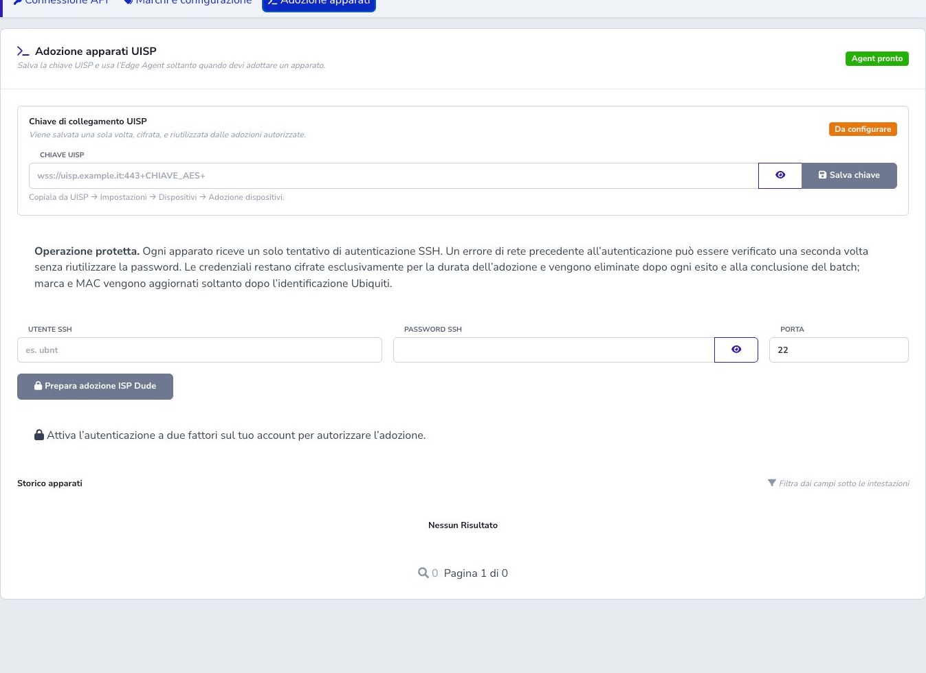 Adozione UISP tramite Edge Agent